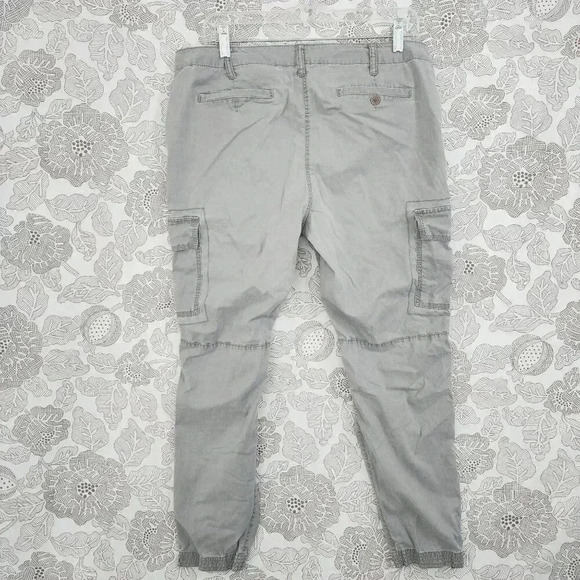 Eileen Fisher Womens Cargo Pants Size 12 Gray Cotton Blend Gray - Picture 2 of 9